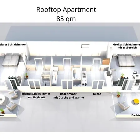 Residenz Goethe Mit 2 Dachterrassen شقة *
